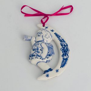 Christmas angel moon and trompet