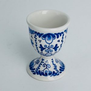 Egg cup with traditional flowers