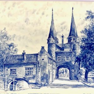 Large tile Oostpoort Delft