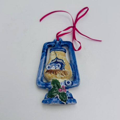 Christmas lamp ornament with mouse