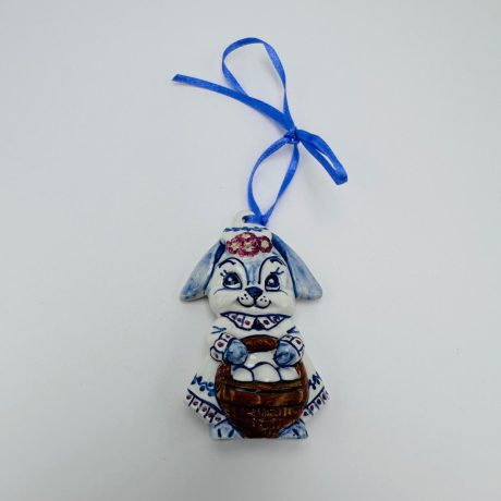 Easter ornament bunny with basket